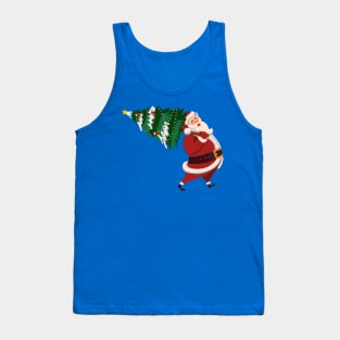 Shanta Claus with tree Tank Top